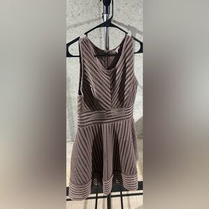 Purplish Brown Charlotte Russe Dress with Lace